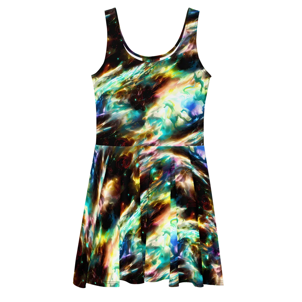 Opal Thunder on Skater Dress — Front