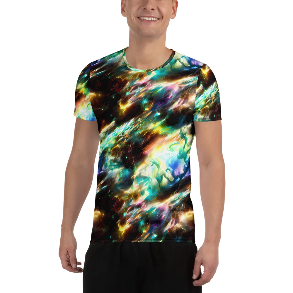 Opal Thunder on Men's Athletic T-Shirt — Front