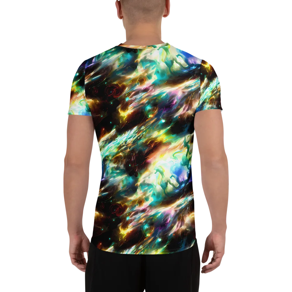 Opal Thunder on Men's Athletic T-Shirt — Back