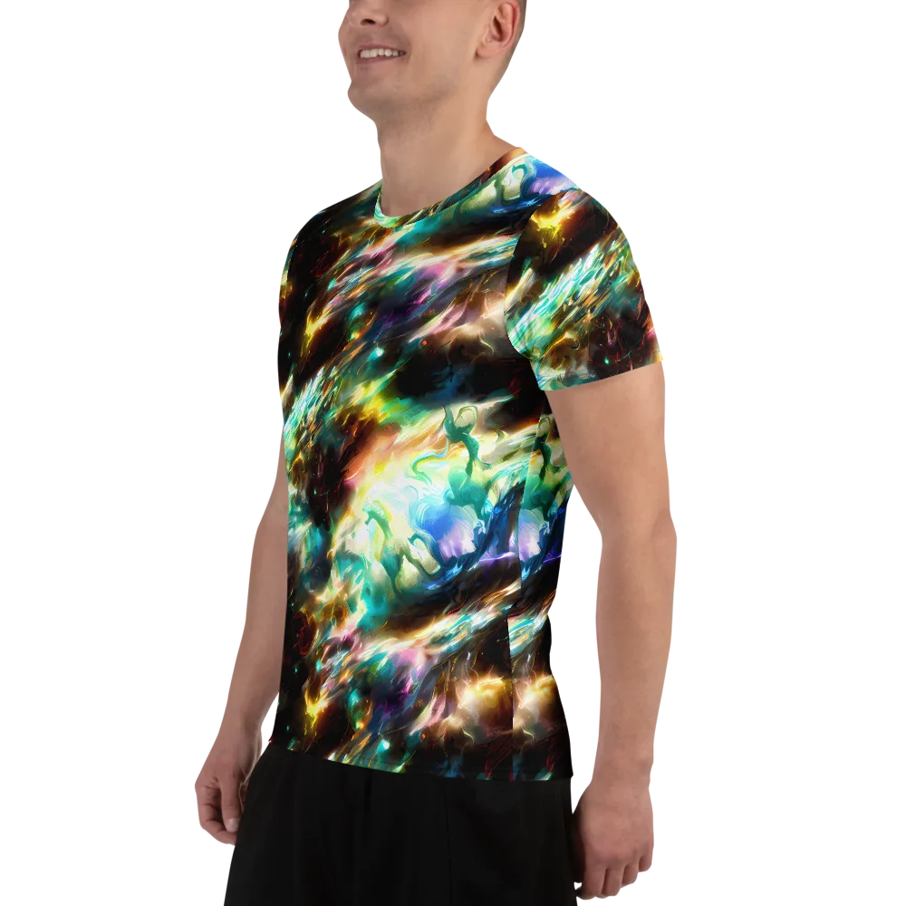 Opal Thunder on Men's Athletic T-Shirt — Left
