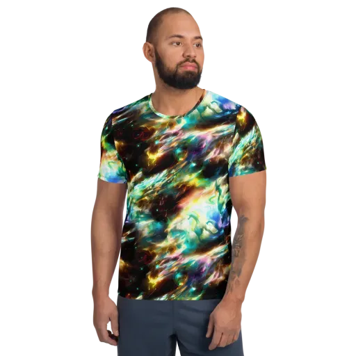 Opal Thunder on a Men's Athletic T-Shirt
