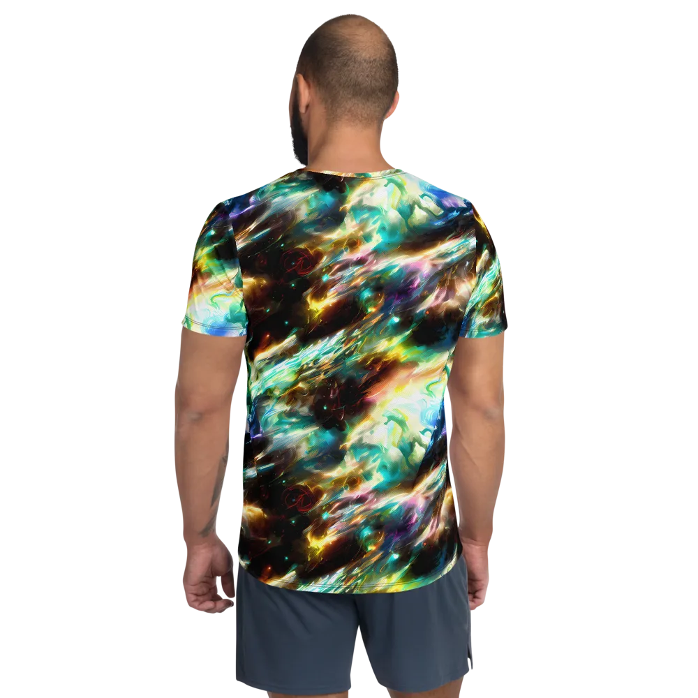 Opal Thunder on Men's Athletic T-Shirt — Back