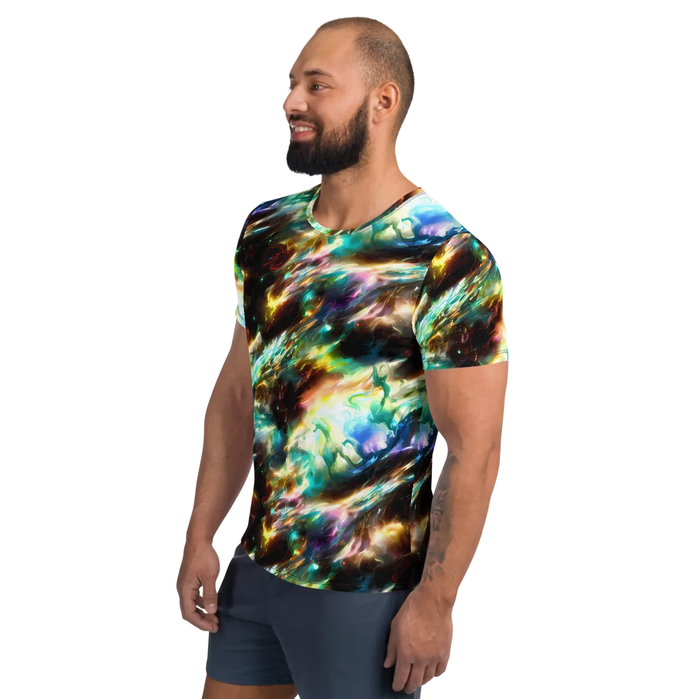 Opal Thunder on Men's Athletic T-Shirt — Left