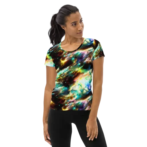 Opal Thunder on a Women's Athletic T-Shirt