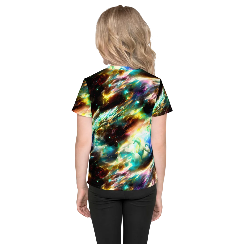 Opal Thunder on Kids Crew Neck T-Shirt — Back