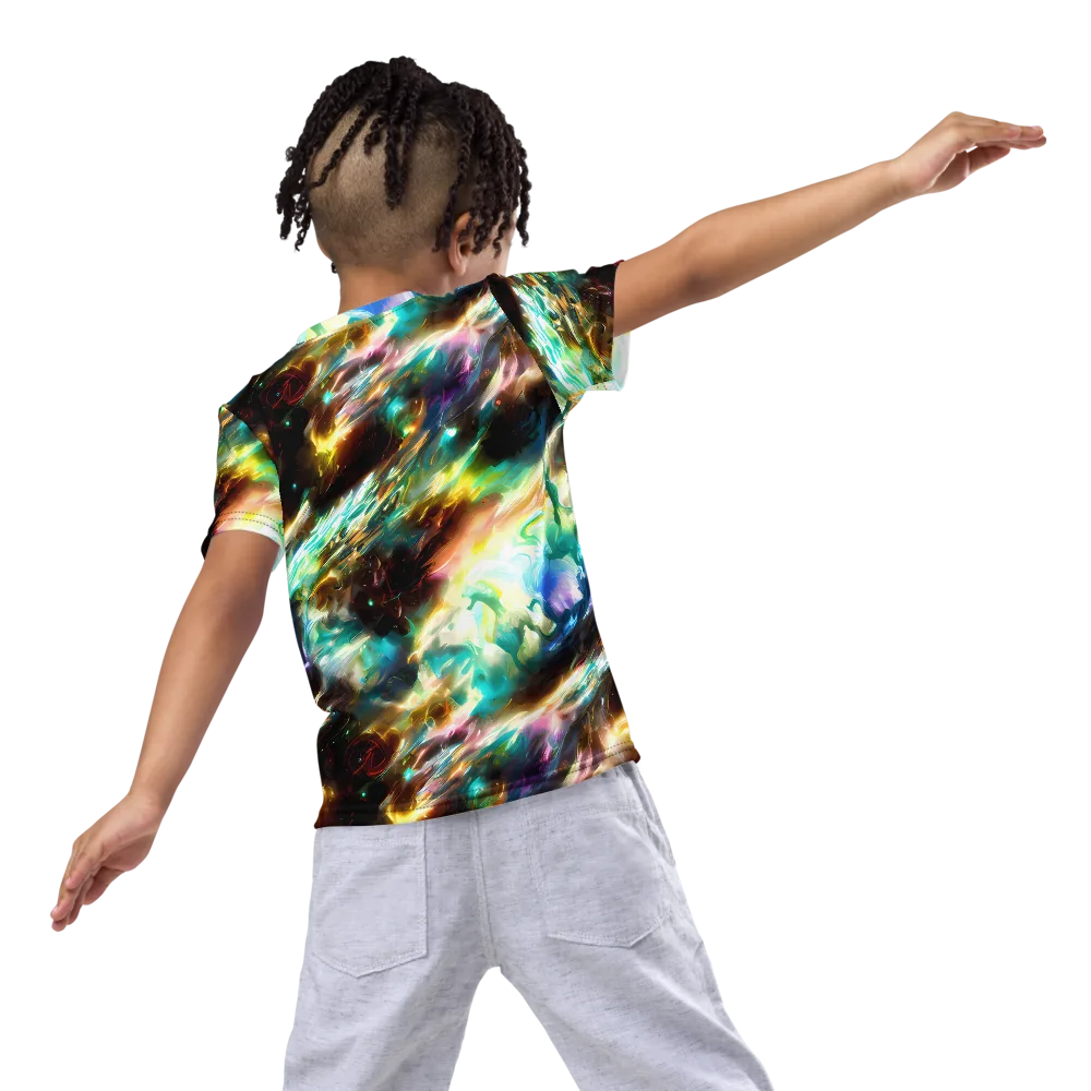 Opal Thunder on Kids Crew Neck T-Shirt — Back