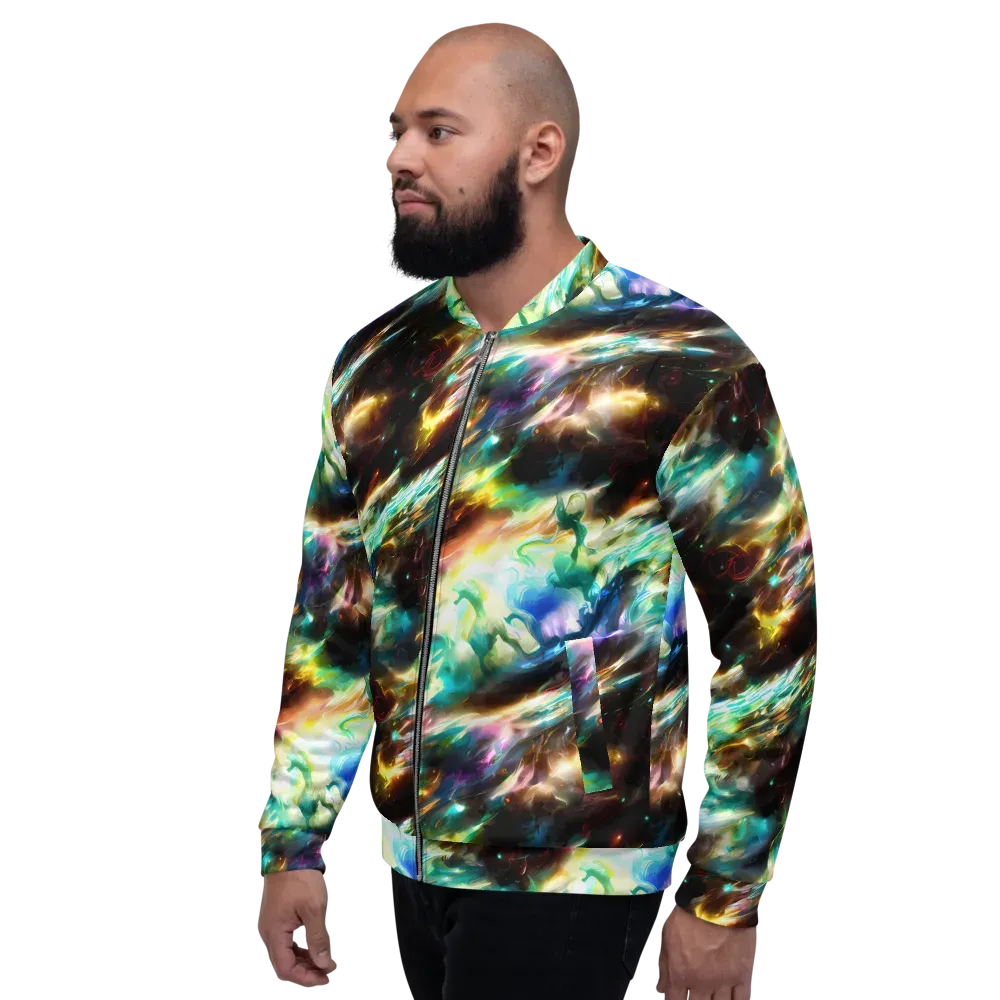 Opal Thunder on Bomber Jacket — Left