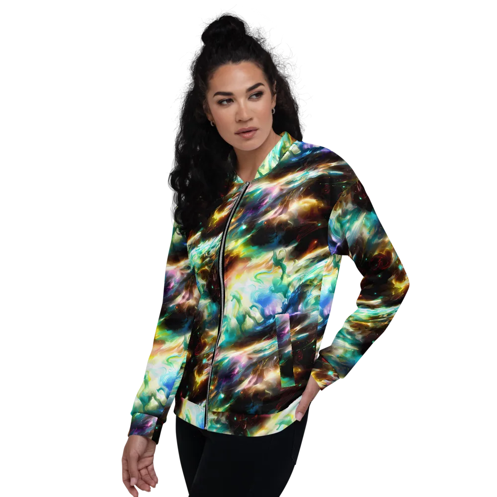 Opal Thunder on Bomber Jacket — Left