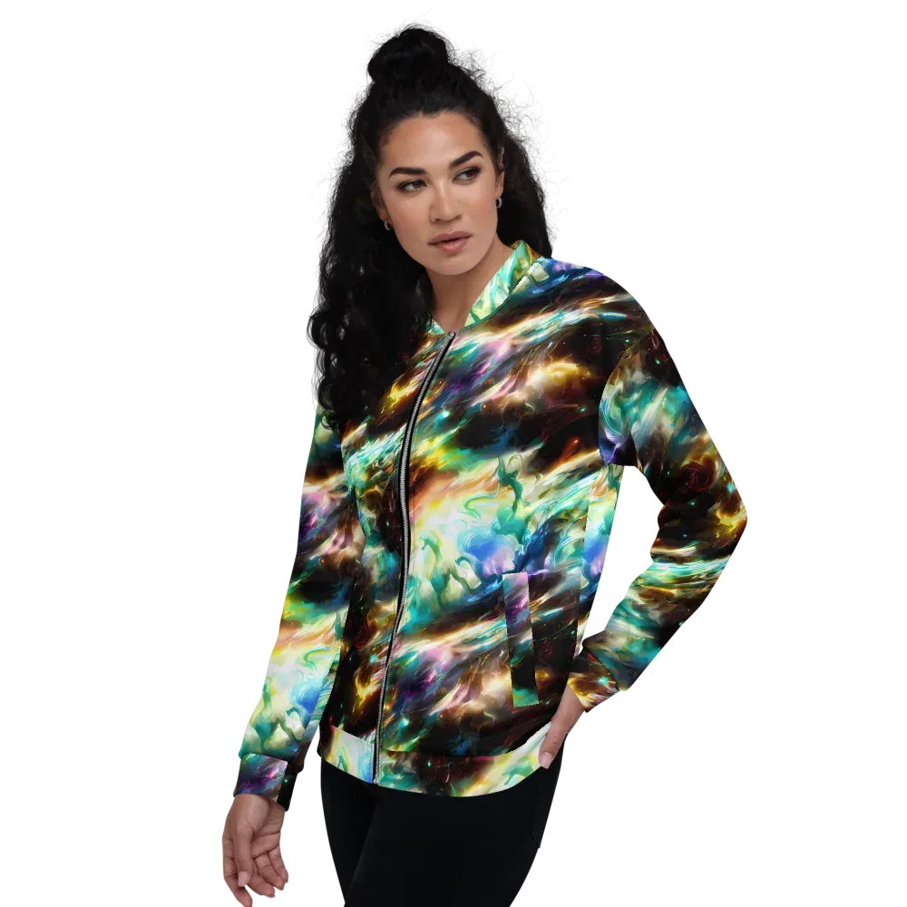 Opal Thunder on Bomber Jacket — Left