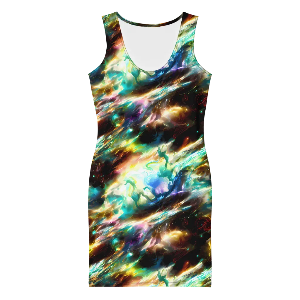 Opal Thunder on Bodycon Dress — Front