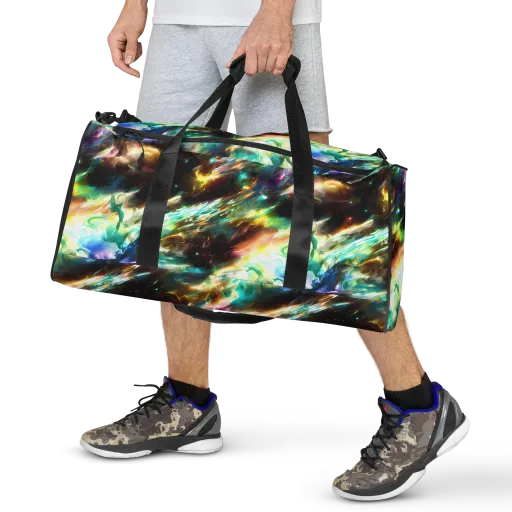 Opal Thunder on a Duffle Bag