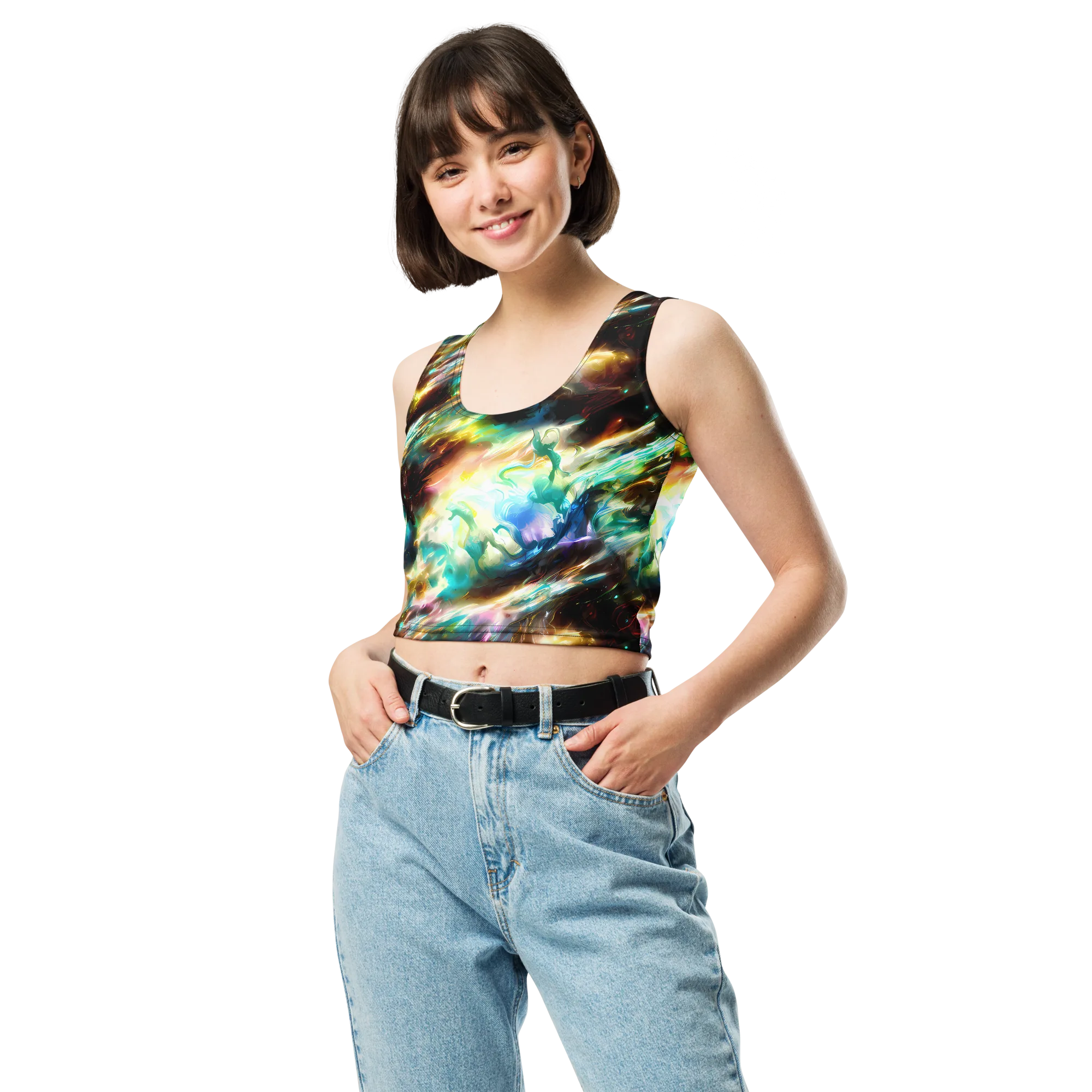 Opal Thunder on Crop Top — Front