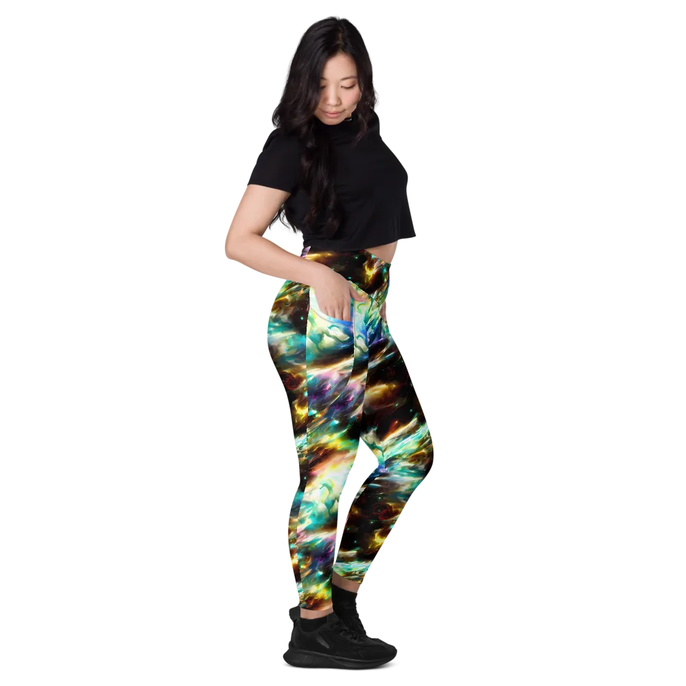 Opal Thunder on Leggings with Pockets — Right