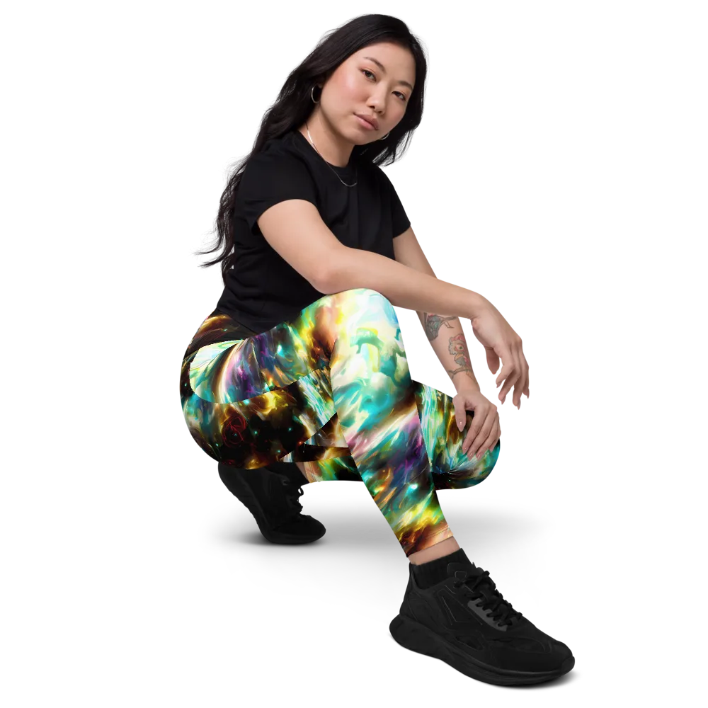 Opal Thunder on Leggings with Pockets — Right Front