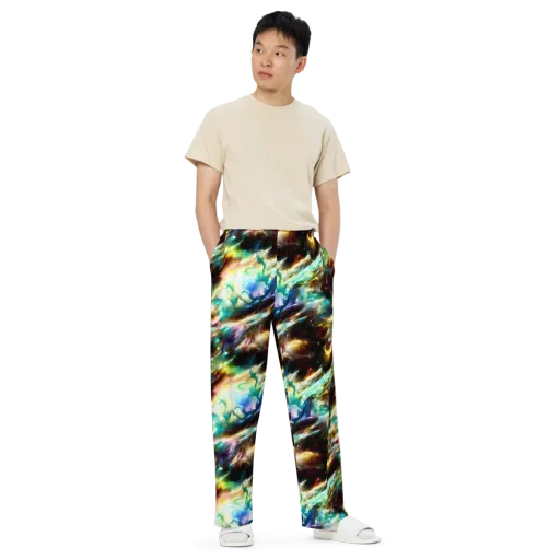 Opal Thunder on a Wide-Leg Pants