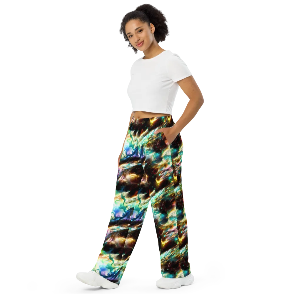 Opal Thunder on Wide-Leg Pants — Left Front