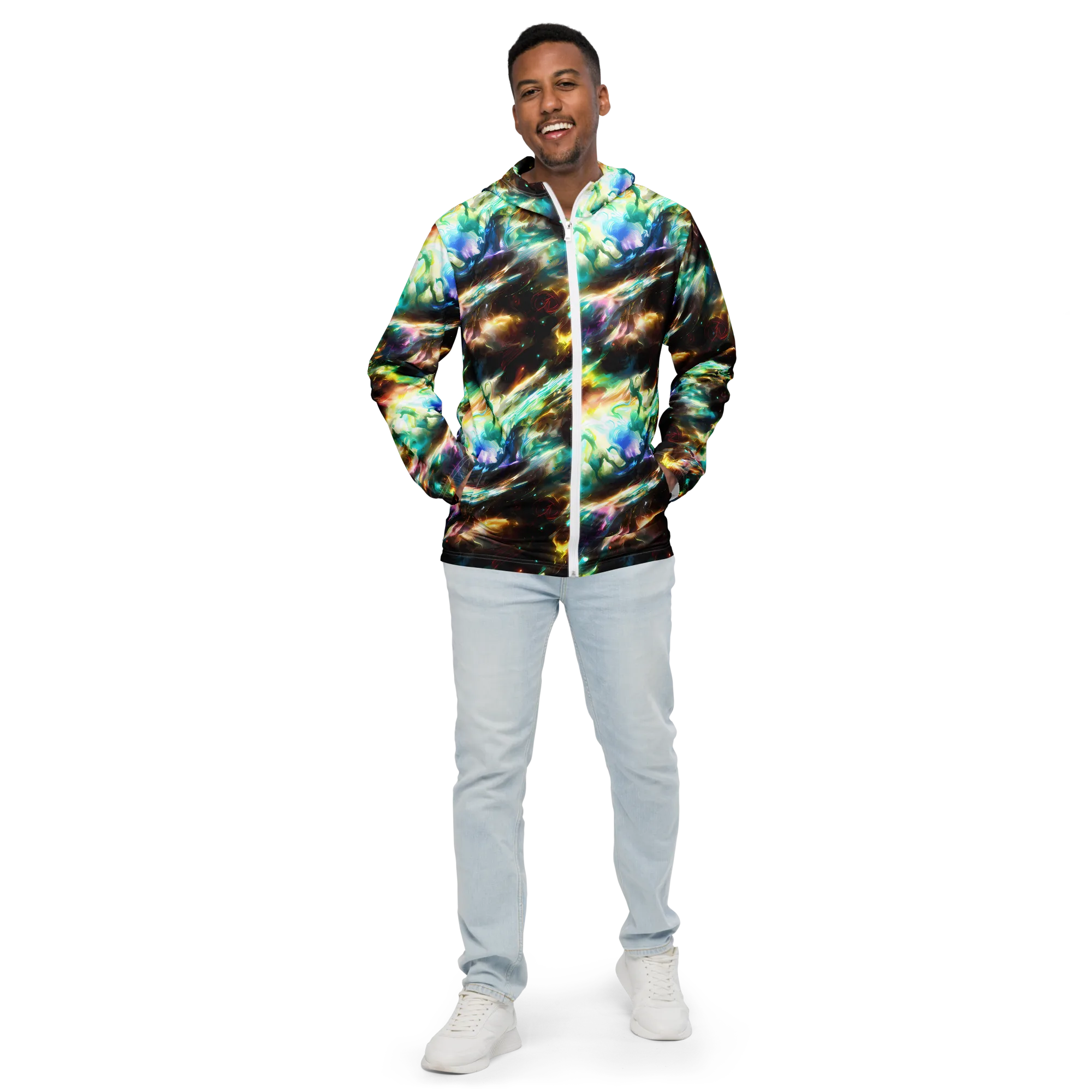 Opal Thunder on Men's Windbreaker — Front