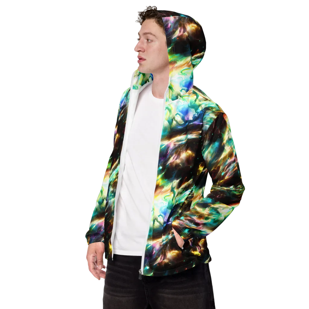 Opal Thunder on Men's Windbreaker — Left Front