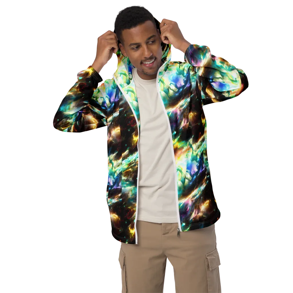 Opal Thunder on Men's Windbreaker — Front