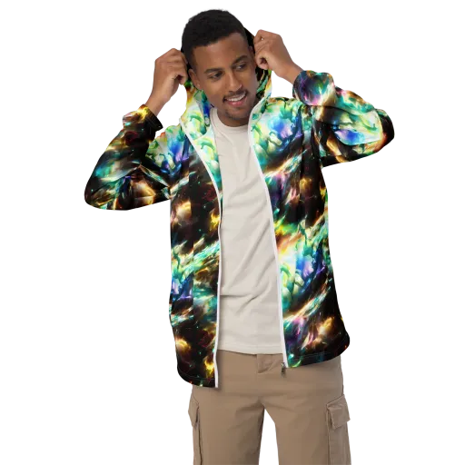 Opal Thunder on a Men's Windbreaker