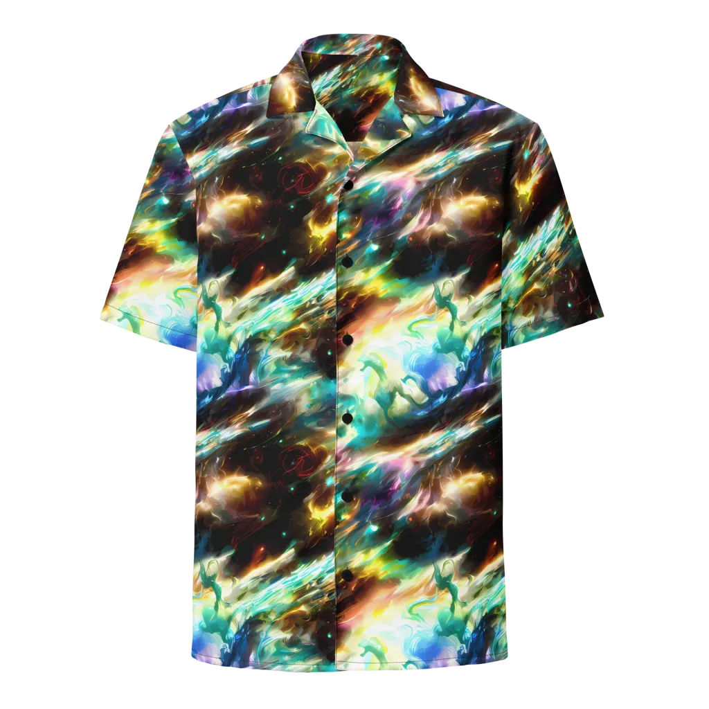 Opal Thunder on Button Shirt — Front