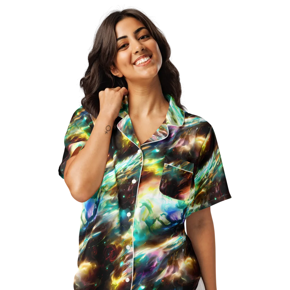 Opal Thunder on Women's Short Sleeve Pajama Top — Front