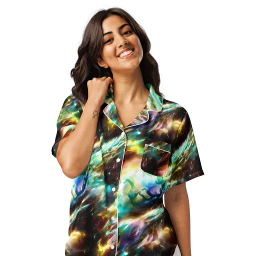 Opal Thunder on a Women's Short Sleeve Pajama Top