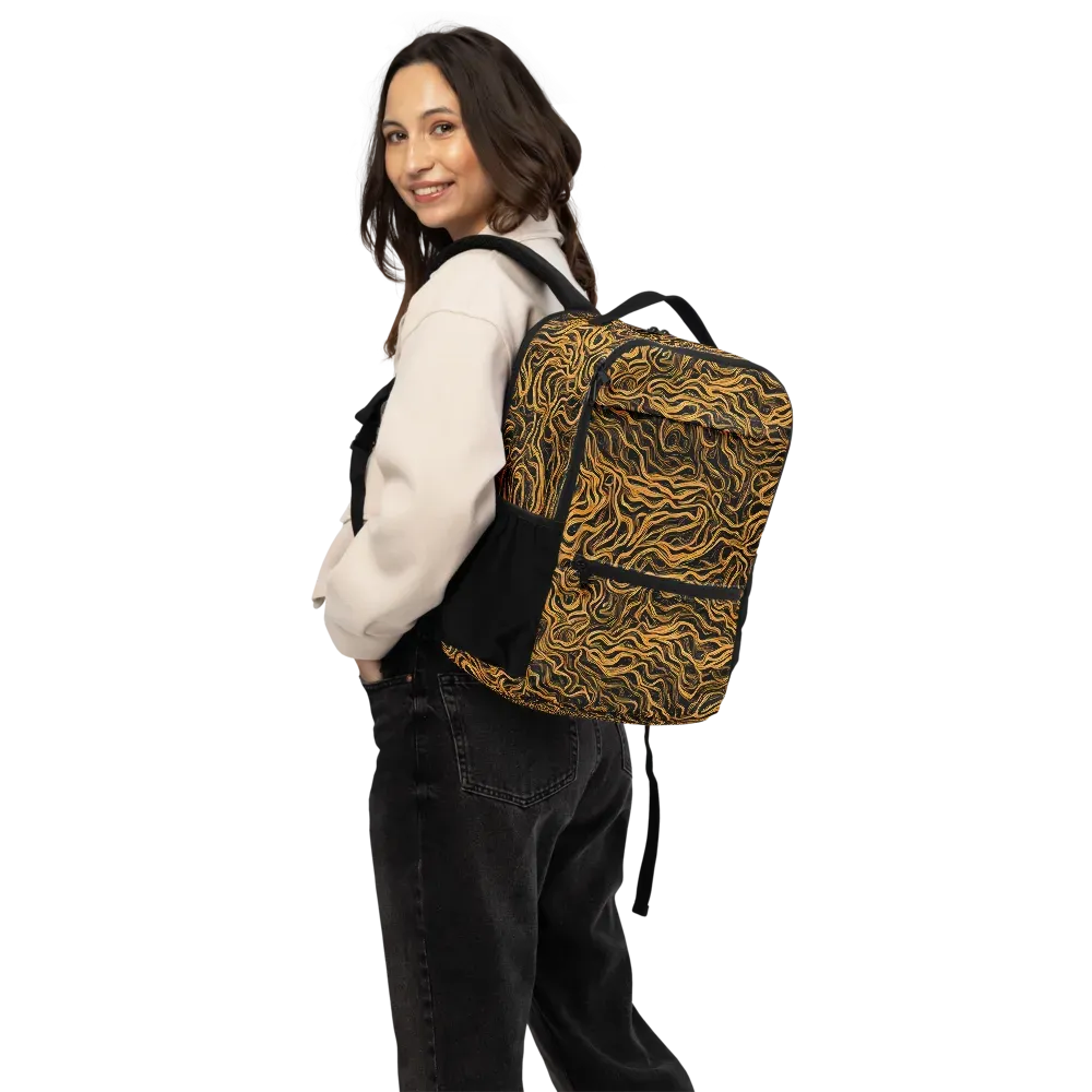 Obsidian Flame on Utility Backpack — Back