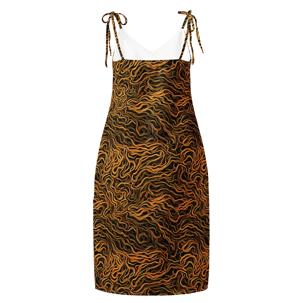 Obsidian Flame on Slip Dress — Back