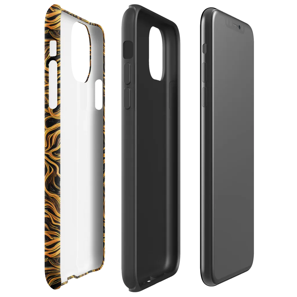 Obsidian Flame on Tough Case for iPhone® — Right