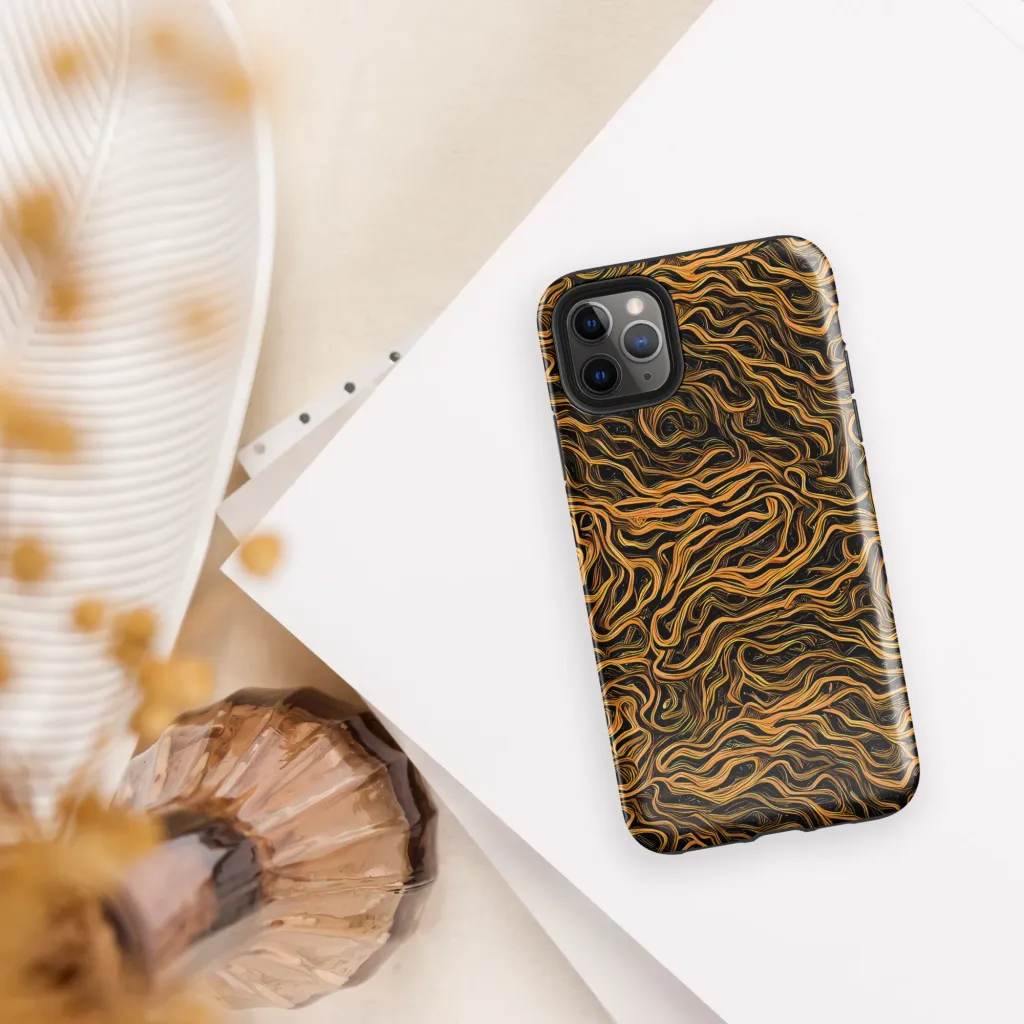 Obsidian Flame on Tough Case for iPhone® — Front