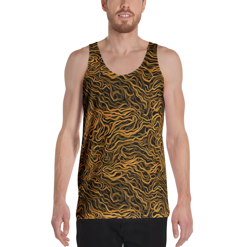 Obsidian Flame on Men's Tank Top — Front