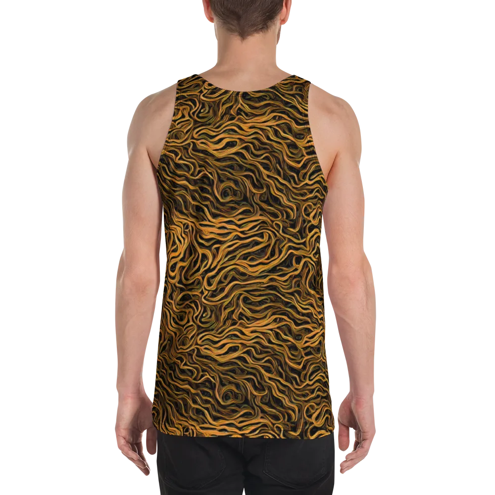 Obsidian Flame on Men's Tank Top — Back