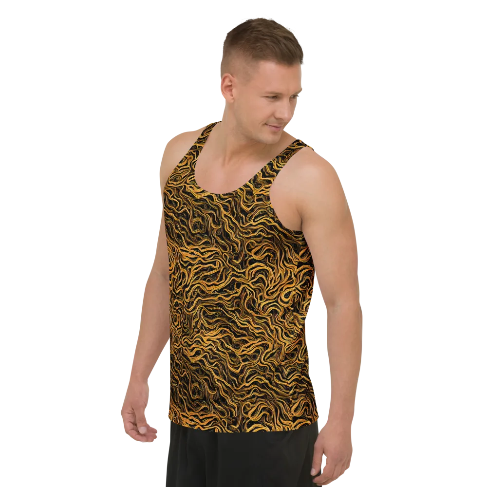 Obsidian Flame on Men's Tank Top — Left Front