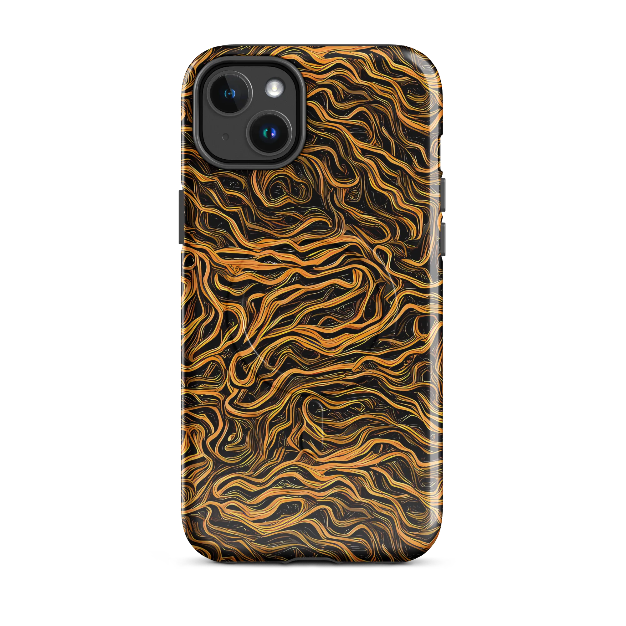 Obsidian Flame on MagSafe Tough Case for iPhone® — Front
