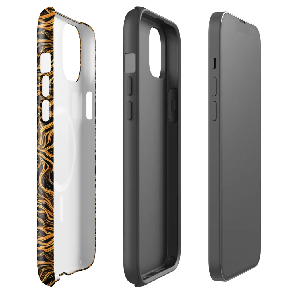 Obsidian Flame on MagSafe Tough Case for iPhone® — Front