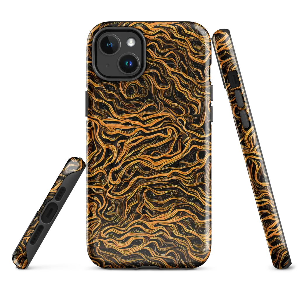 Obsidian Flame on MagSafe Tough Case for iPhone® — Front
