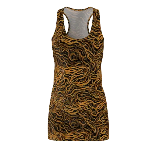 Obsidian Flame on a Racerback Dress