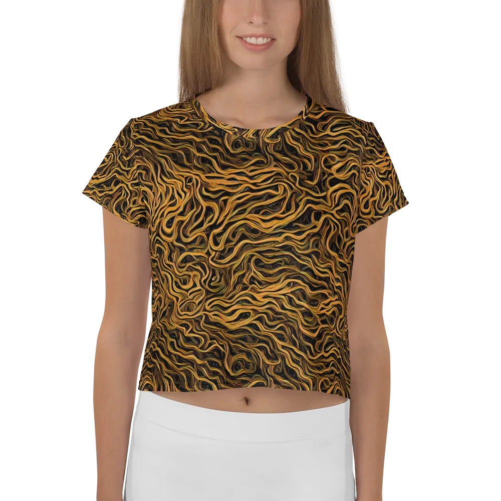 Obsidian Flame on Crop Tee — Front