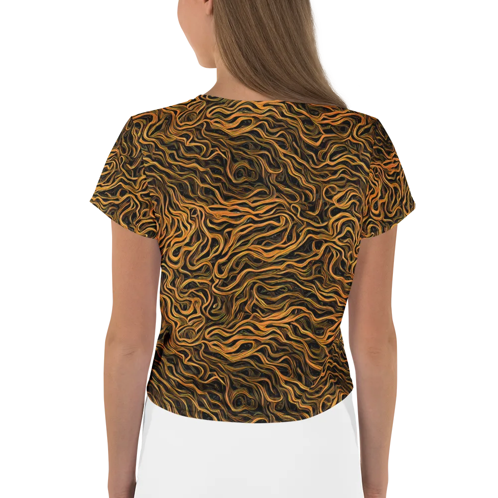 Obsidian Flame on Crop Tee — Back