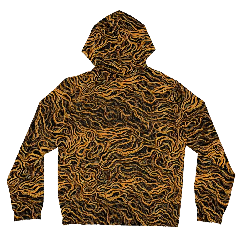 Obsidian Flame on Women's Full-Zip Hoodie — Back