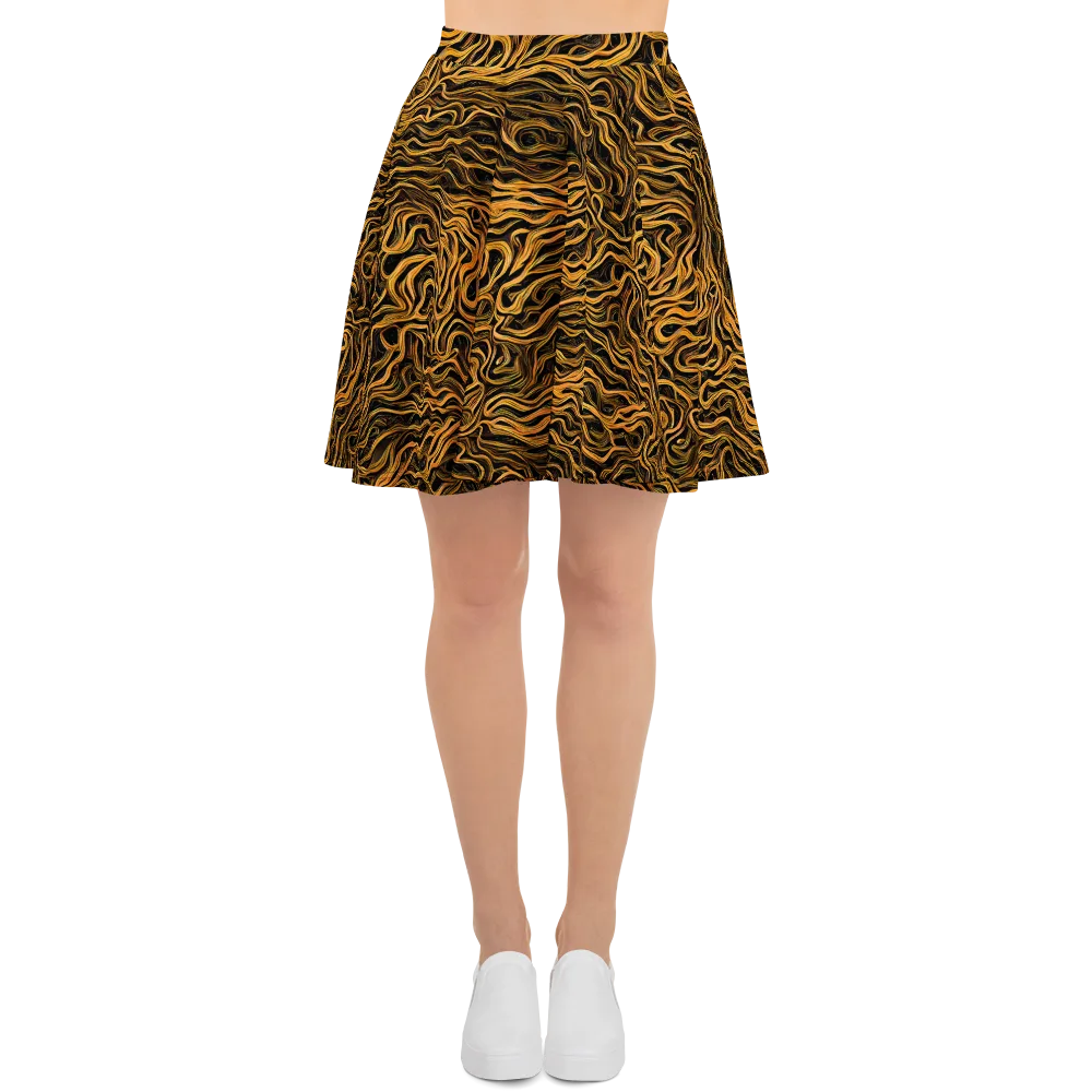 Obsidian Flame on Skater Skirt — Front