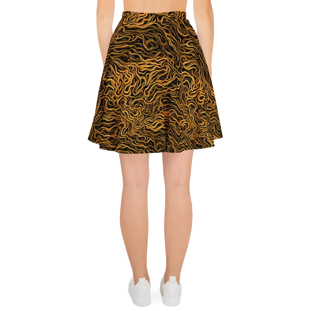 Obsidian Flame on Skater Skirt — Back