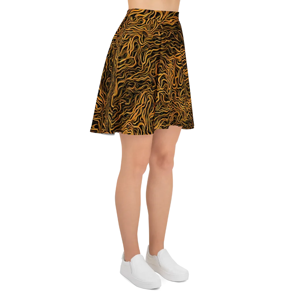 Obsidian Flame on Skater Skirt — Right