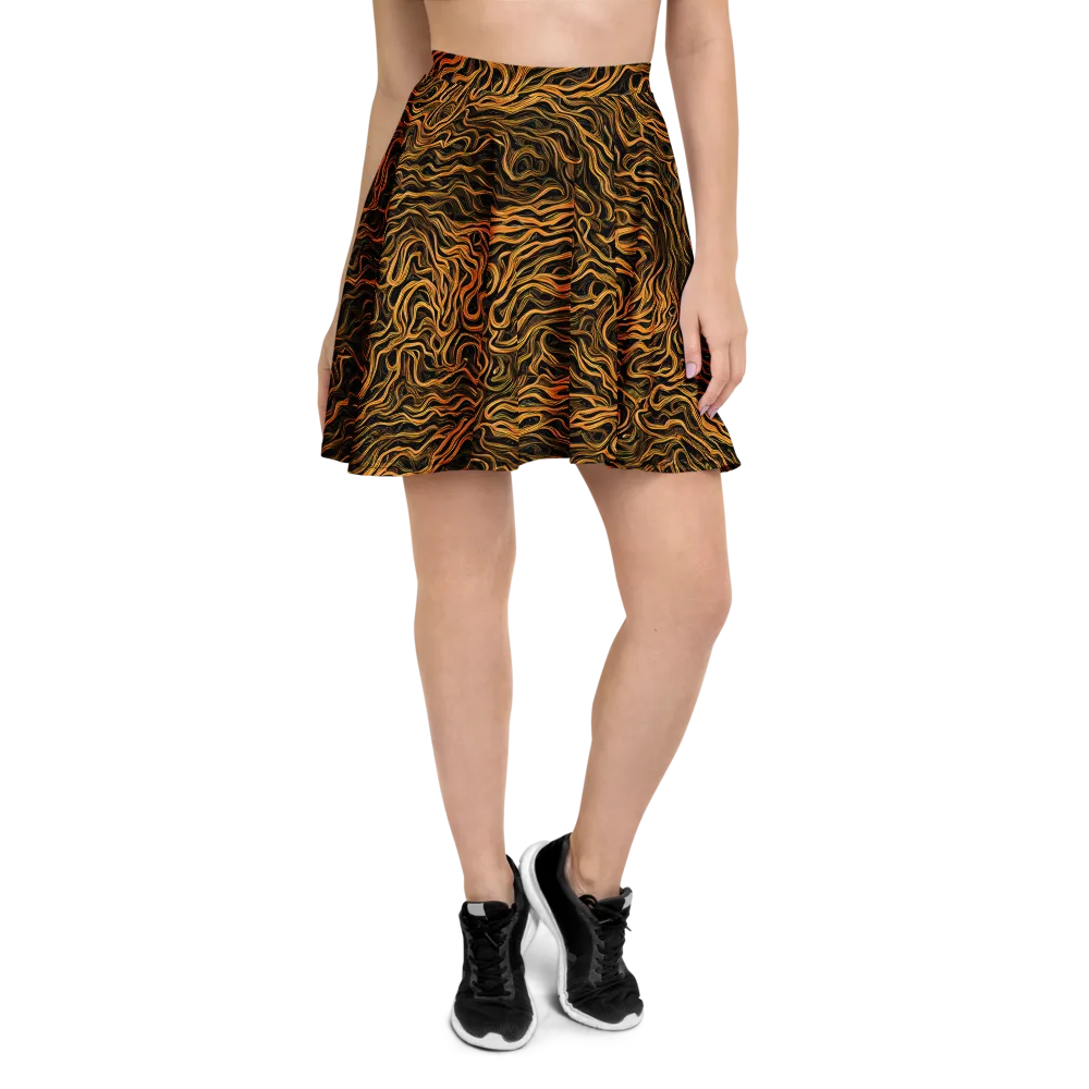 Obsidian Flame on Skater Skirt — Front