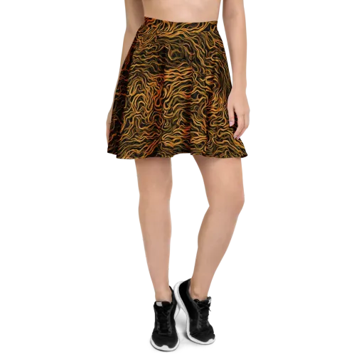 Obsidian Flame on a Skater Skirt