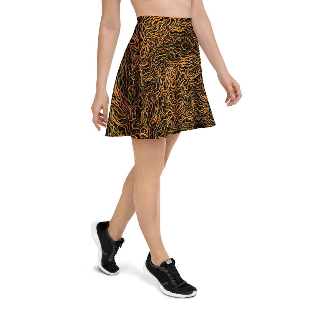 Obsidian Flame on Skater Skirt — Right