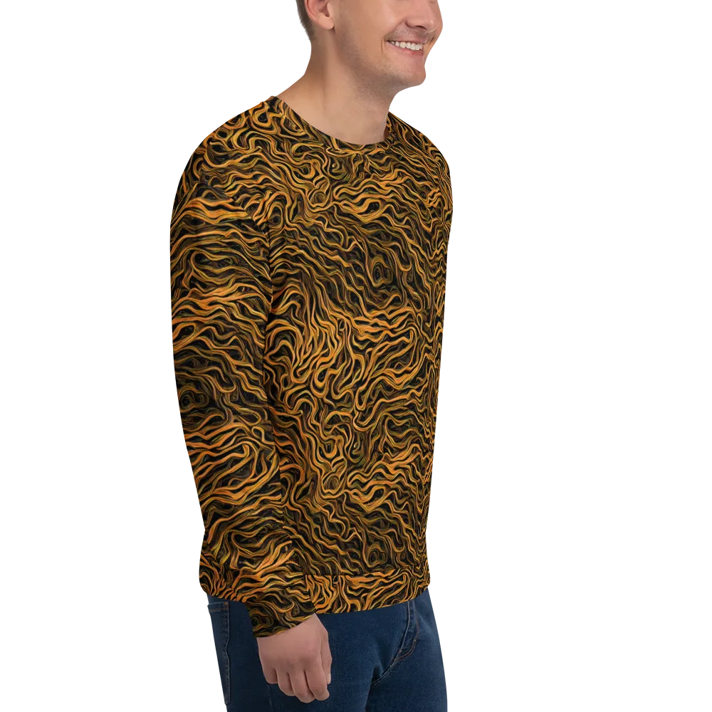 Obsidian Flame on Sweatshirt — Right Front