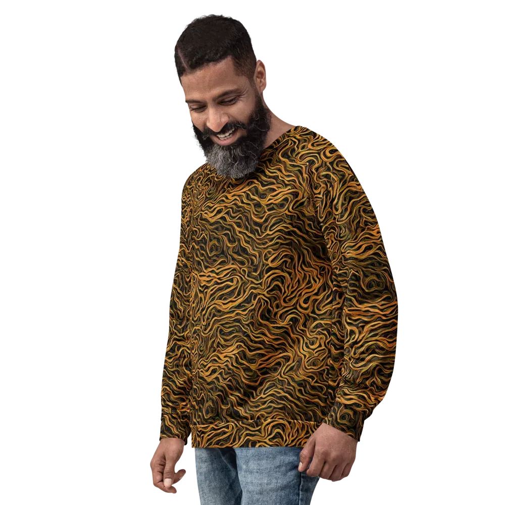 Obsidian Flame on Sweatshirt — Left Front