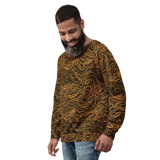 Obsidian Flame on a Sweatshirt